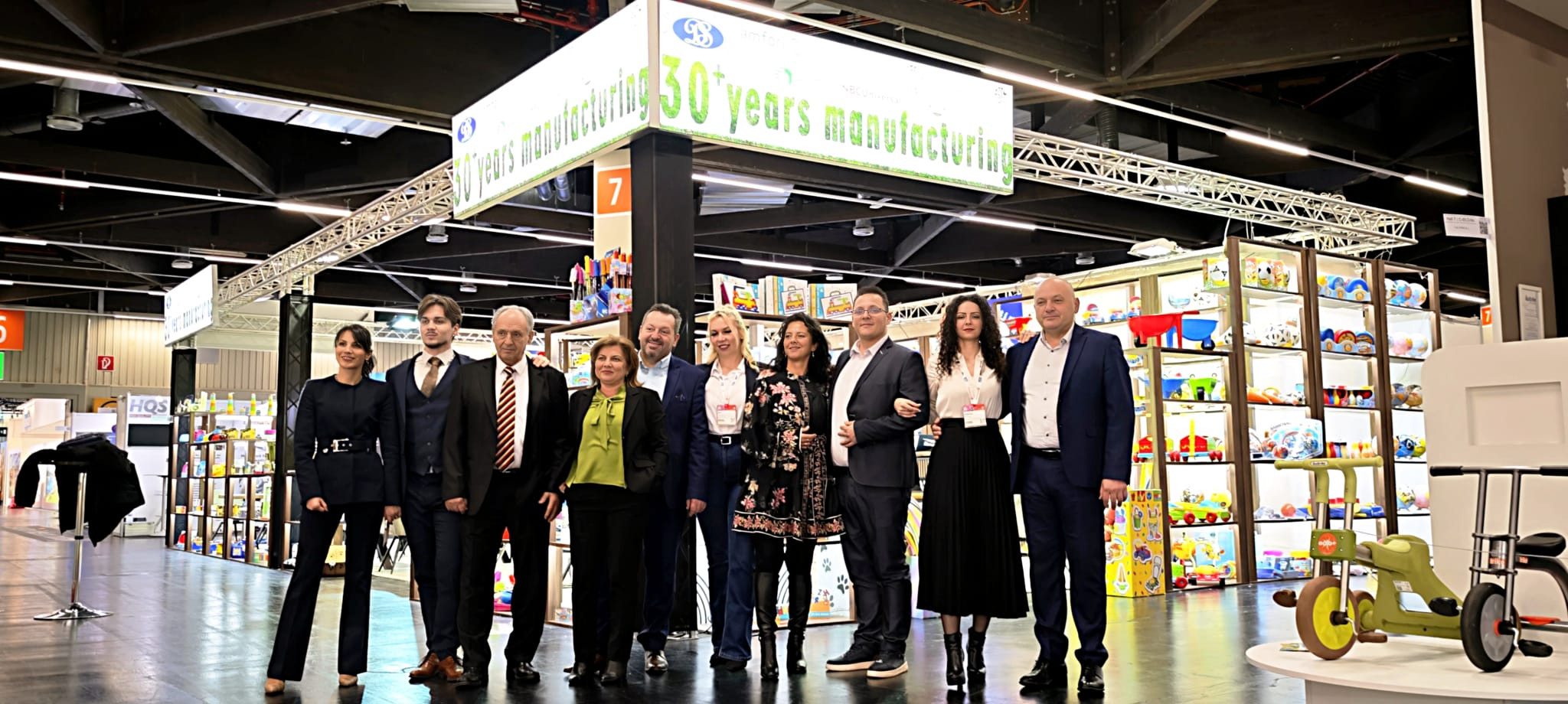Group photograph at Dema Stil’s exhibition stand